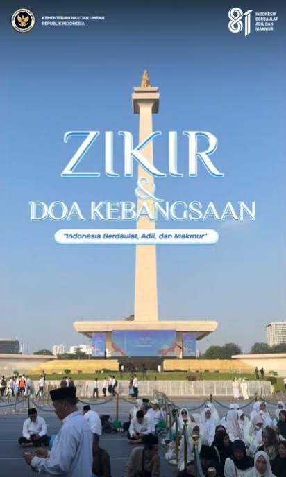 Zikir dan Doa Kebangsaan HUT ke-81 RI: Teguhkan Nasionalisme Perhajian